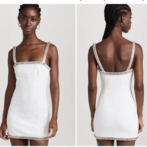 NWT! Retrofete | Regina crystal-embellished Mini Dress | Size L